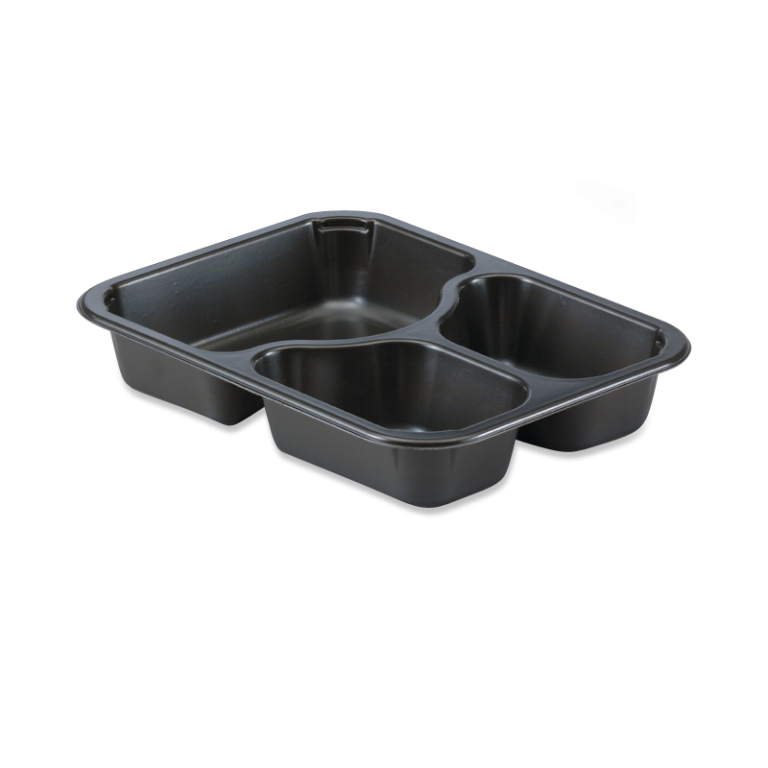 3 Compartment Plastic Tray 14.5/6.5/6.5 oz. - Oliver Packaging